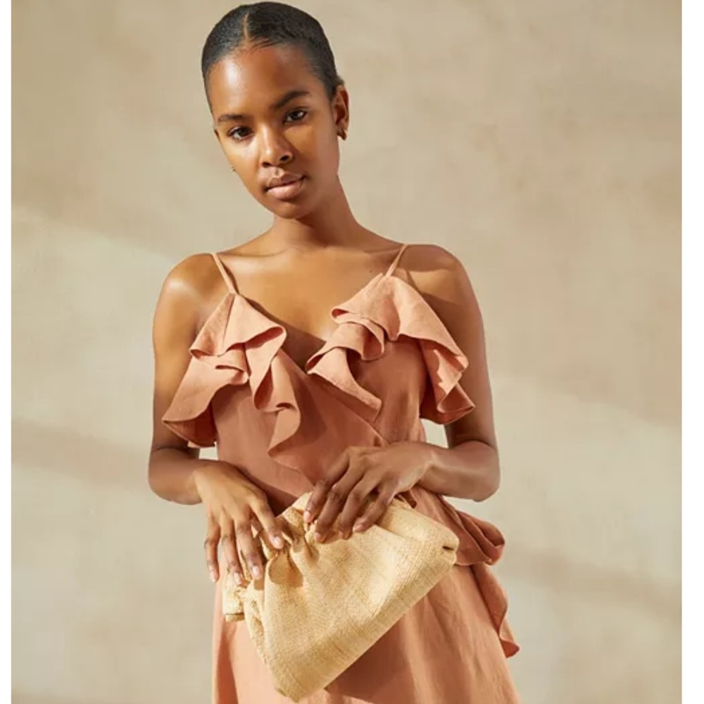 Loeffler Randall Willa Mini Cinch Clutch / Natural Cream Crossbody Bag